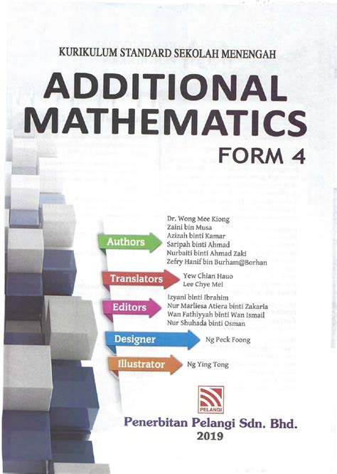 Jawapan Buku Matematik Tambahan Tingkatan 4 Image